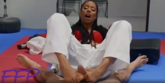 ebony, karate, kira noir, roleplay, feet