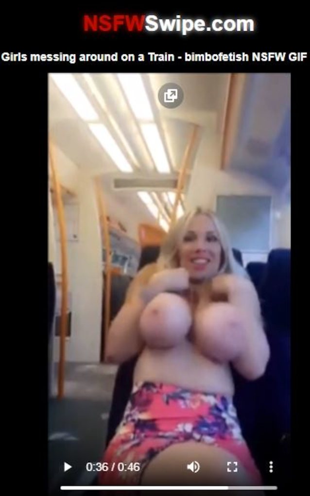 public, flash, blonde, big tits