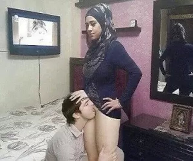 white, hijab, sex, licking, homemade