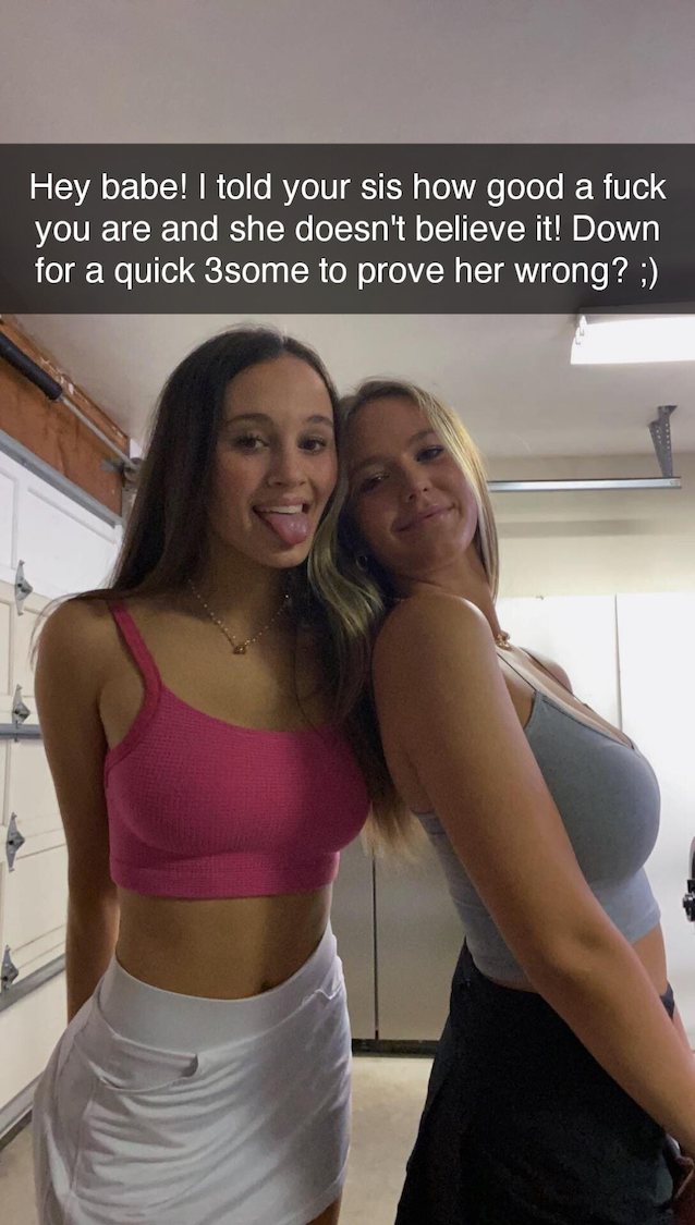 threesome, girlfriend, sister, snapchat, ffm