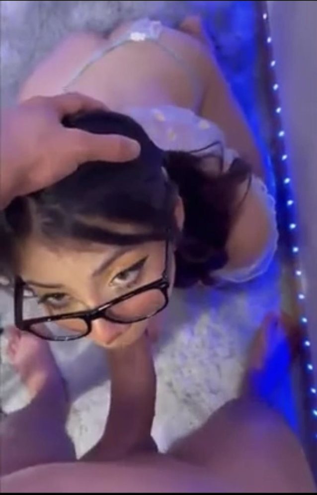 glasses, blowjob, facial, asian, only fans