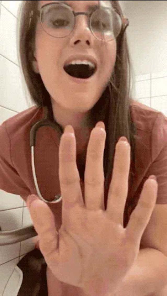 glasses nurse masturbation