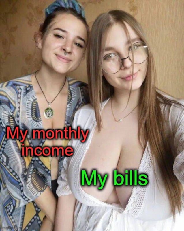 big tits, naturals, glasses, memes