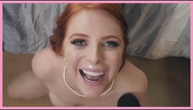 ginger, cumshot, smile