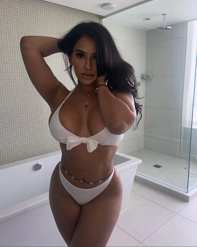 big tits latina bikini