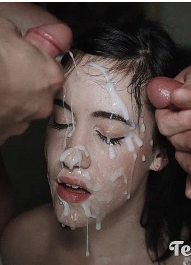 bukkake, cumshot, facial, petite