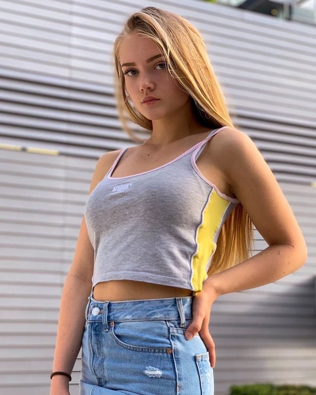 blonde, tank top, cute, jeans