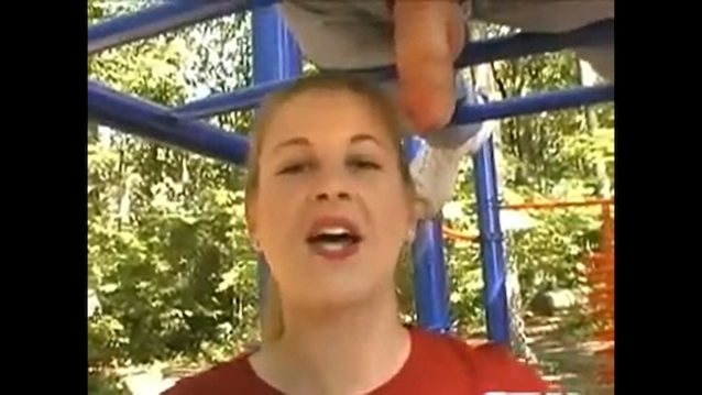 blonde blowjob monkey bar