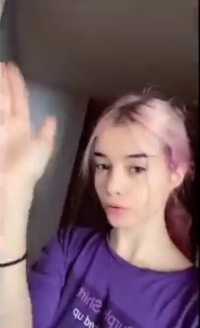 pinkhaired, tiktok, clothed