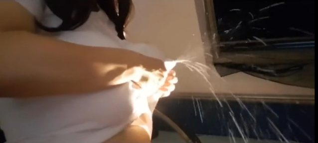 big tits, milk, white, white shirt, brunette