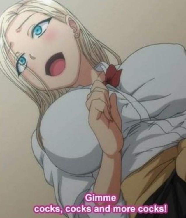 blonde, schoolgirl, slut, hentai, uniform