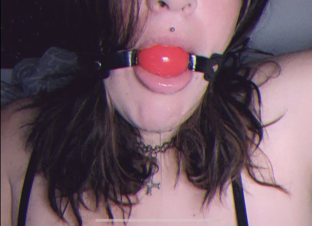 ballgag dick sucking lips chubby