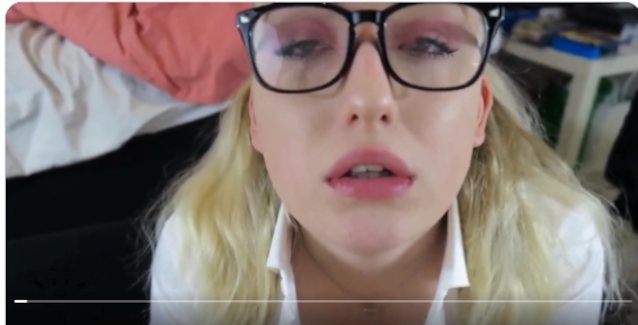 blonde glasses blowjob