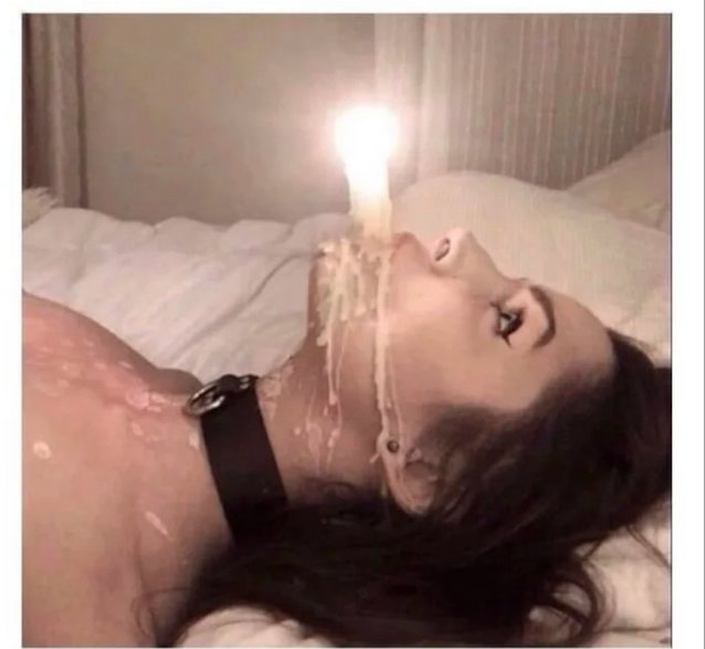 wax, candle, white, tied, bed