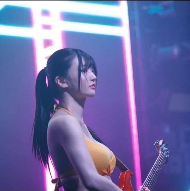 gutarist big tits asian