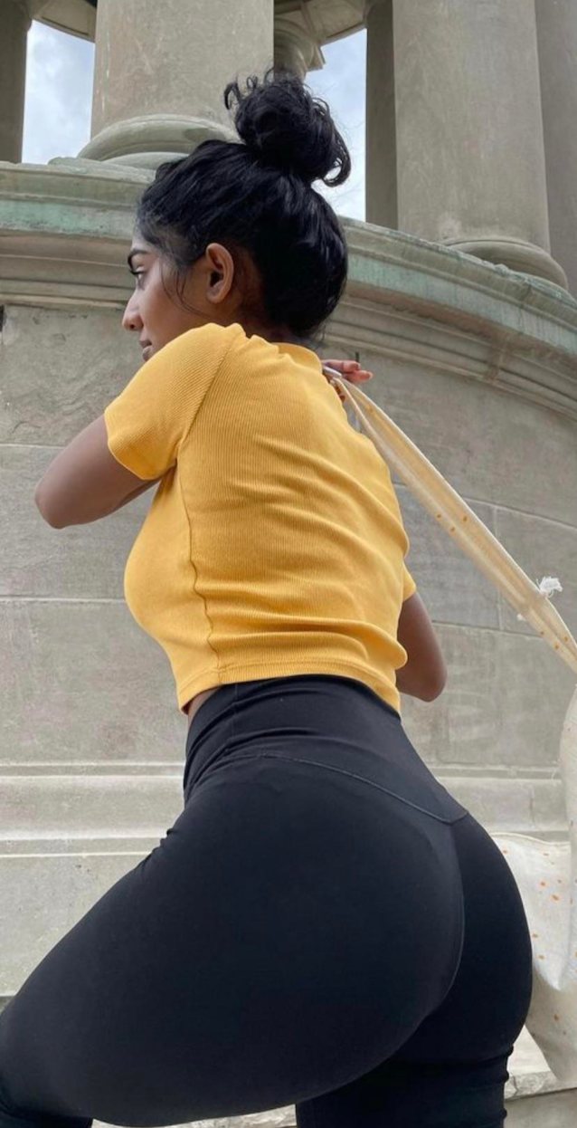 indian, yoga pants, public, amateur