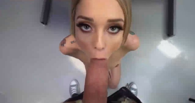 blowjob, blonde, tattoo, big dick, bangbros