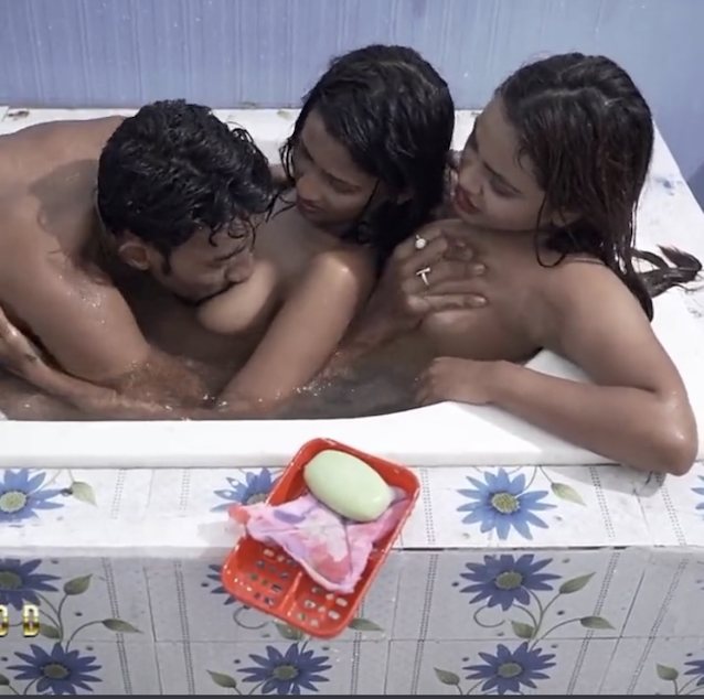 indian, bathroom, bath, 2girls