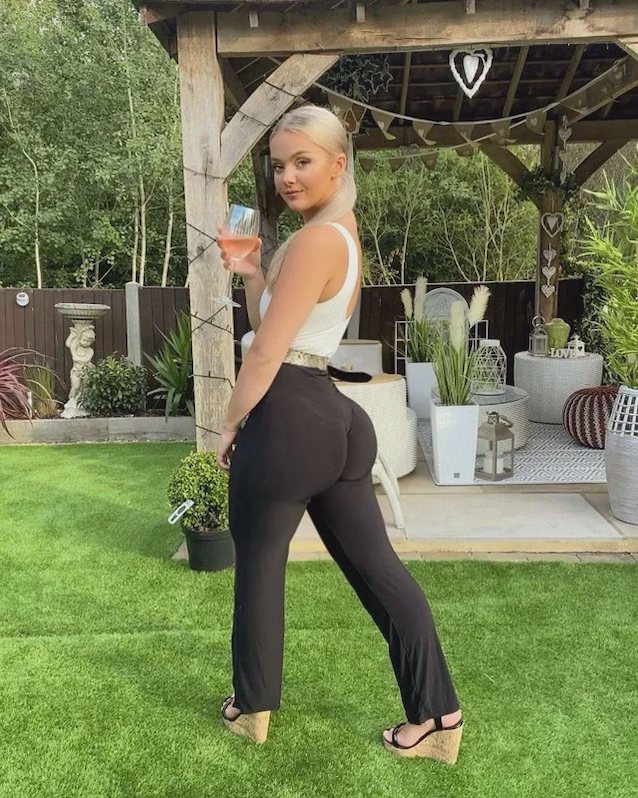 big ass, blonde, pants