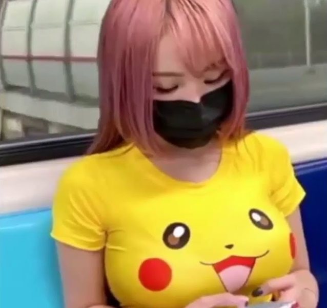 japanese, asian, pikachu, cute, big boobs