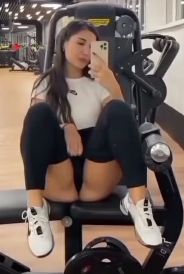 camgirl, gym, leggings