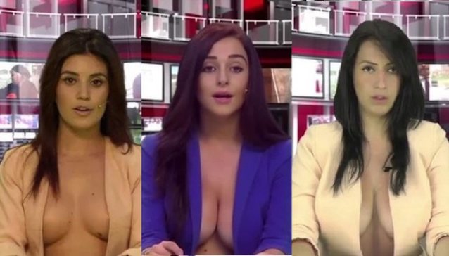tv air reporters topless