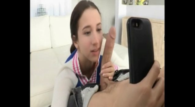 phone cock brunette