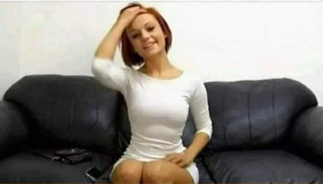 redhead, casting couch, boobs