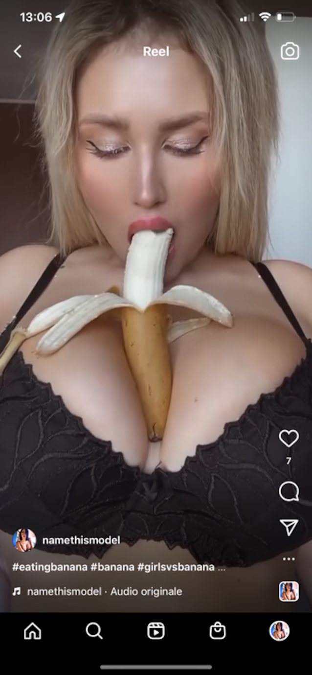 blonde, banana, amateur