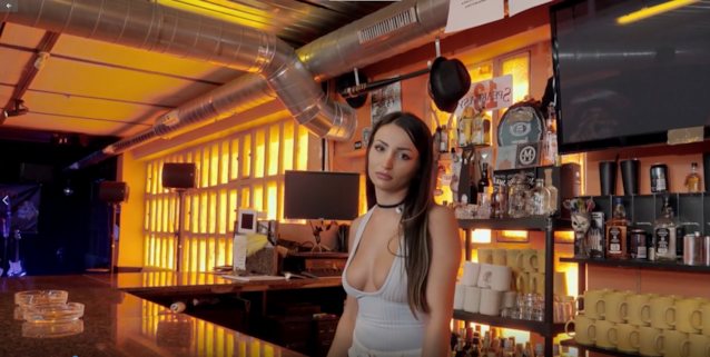 latina bartender mofos