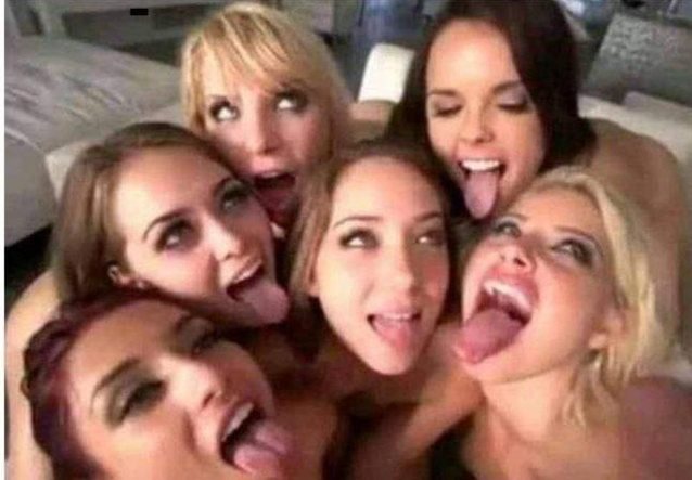 group, cumshot, facial, gangbang, tongue