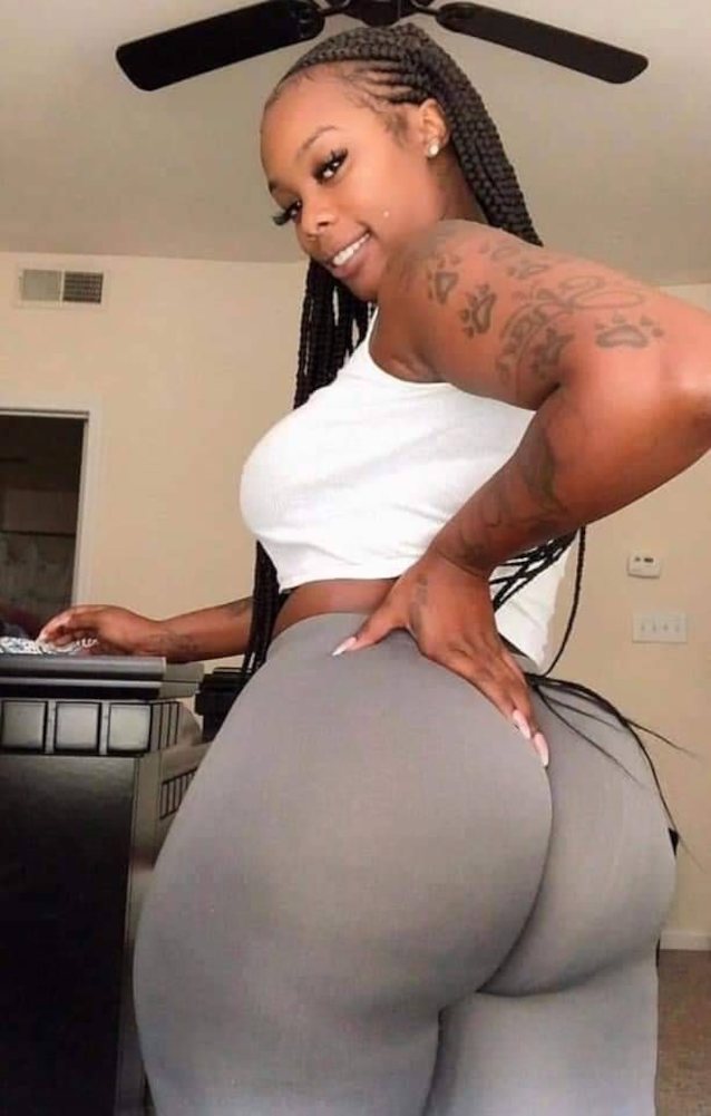 ebony ass model