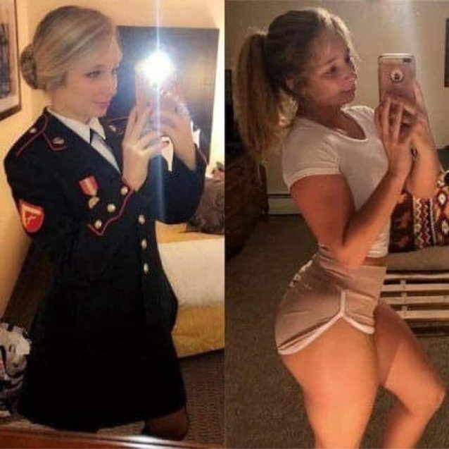 teen, busty, blonde, military, whoisthis
