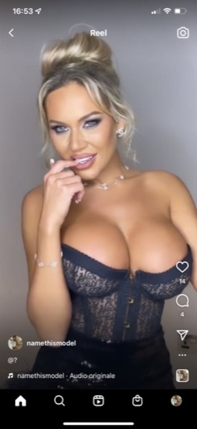blonde instagram boobs
