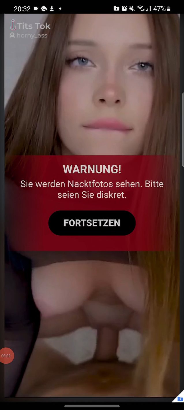 porn ad, blue eyes, brown hair