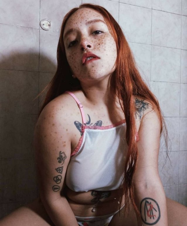 tattoos redhead teen