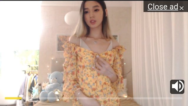 asian cam model advertisement