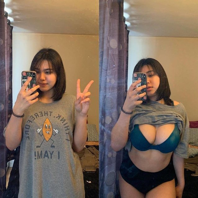 flash, selfie, big boobs