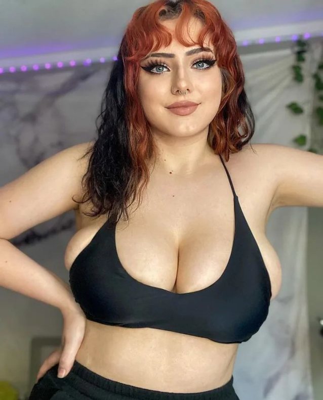 big tits, nose ring, thicc, thick, curvy