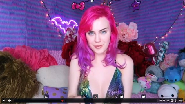 pink hair, youtuber, joi, cum countdown