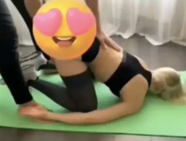 blonde, yoga, fitness, ass, petite