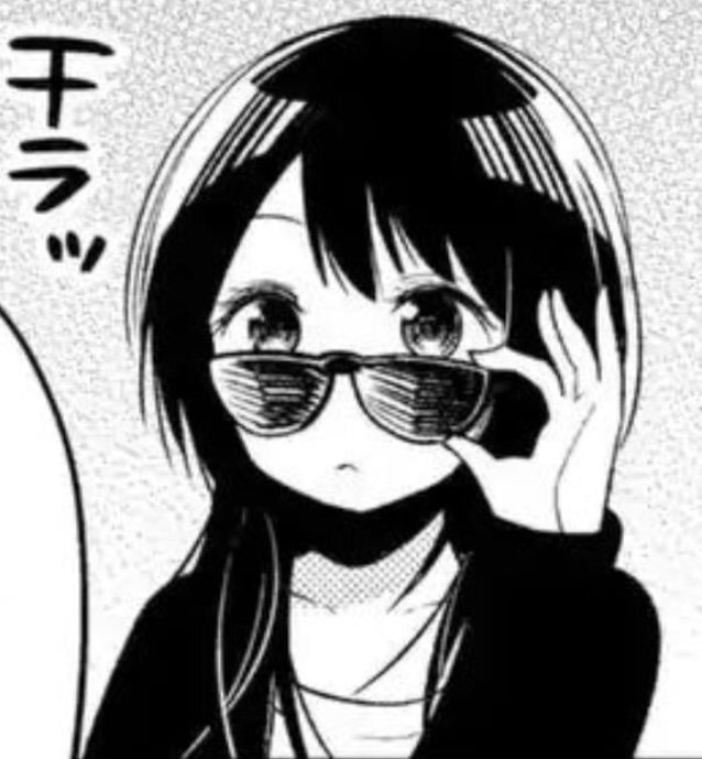 chick, sunglasses, manga, cool, anime