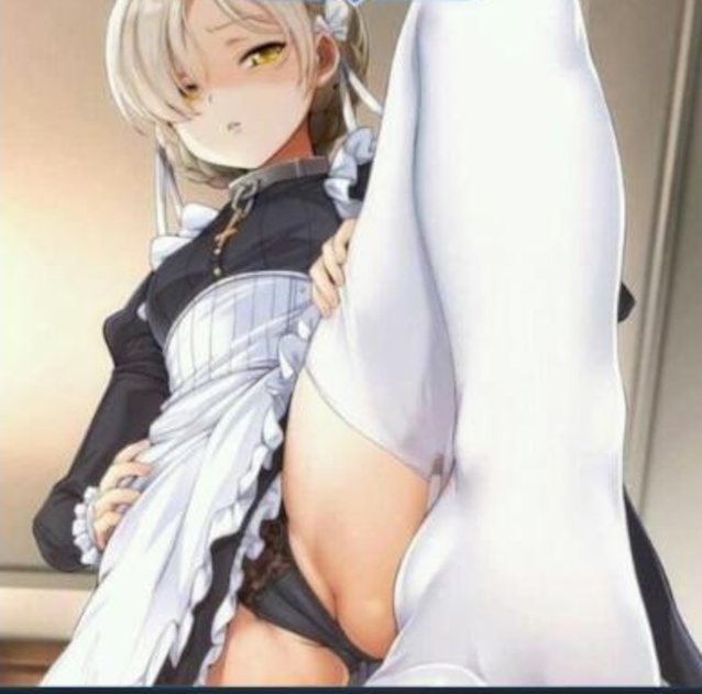 foot fetish, camel toe, anime, blonde, maid