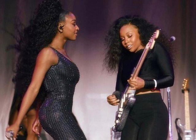 big ass, brunette, ebony, black, guitarist