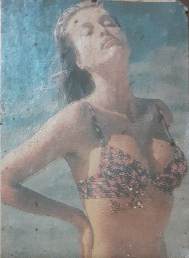 vintage, bikini, model, big tits