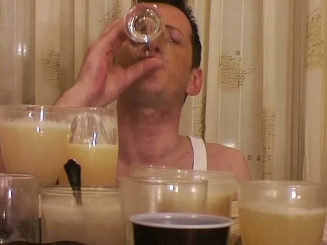 swallow cum gay white man