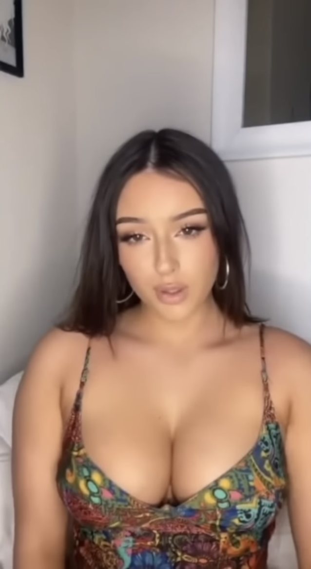 tiktok, big tits, black hair