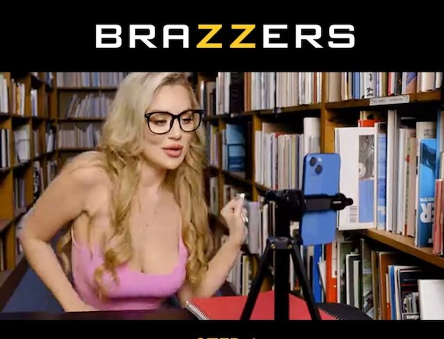 blonde, hot, threesome, brazzers