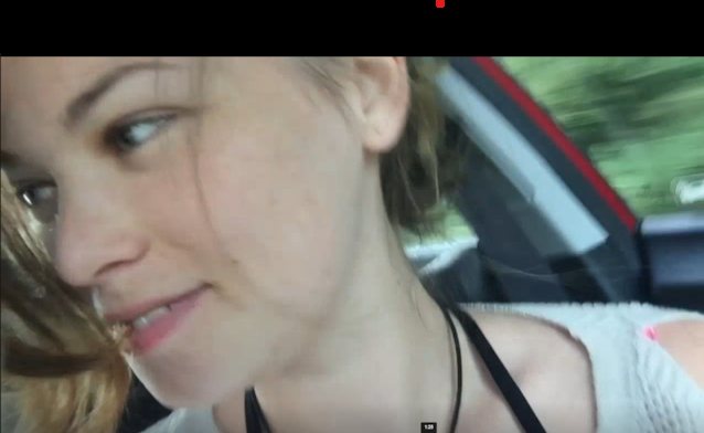 cute, public, car, blowjob