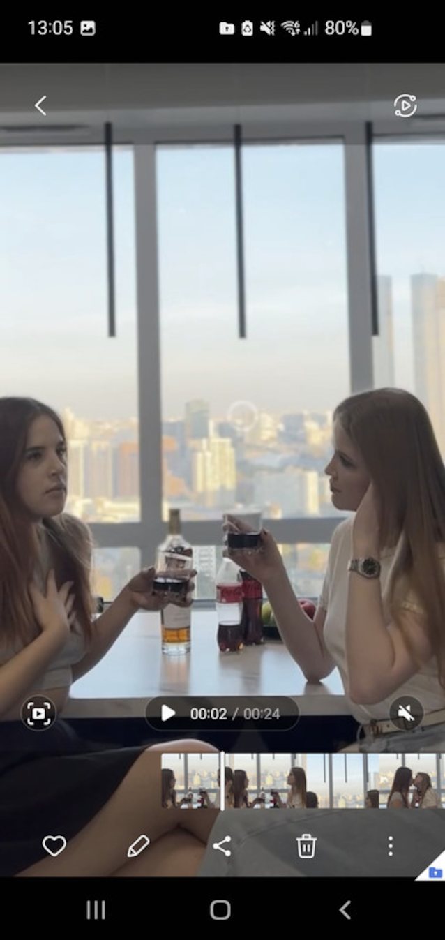 lesbian drinking skyline